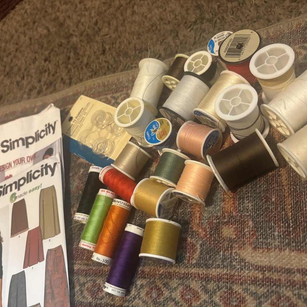 Assorted Sewing Thread Spools